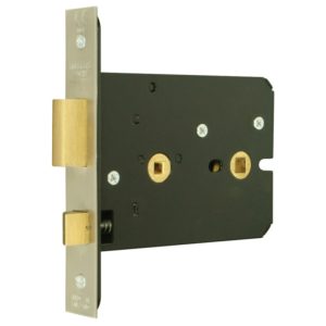 Horizontal bathroom mortice lock - Merlin Glass